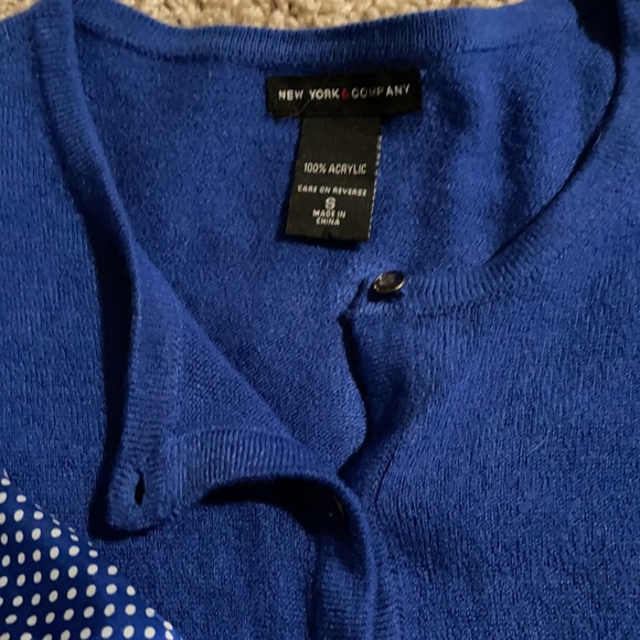 NY&C Blue Cardigan & Matching Cami - Picture 2 of 5